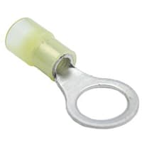 Mueller Interconnect Terminal, 12-10 Nylon Insulated 3/8 Ring Terminal