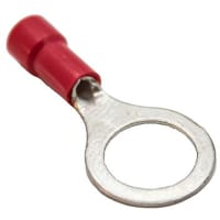 Mueller Interconnect Terminal, 22-18 Viynl Insulated 1/4 RingTerminal