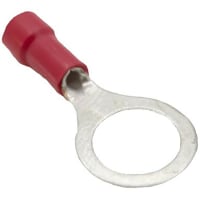 Mueller Interconnect Terminal, 22-18 Viynl Insulated 3/8 RingTerminal