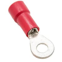 Mueller Interconnect Terminal, 22-18 Viynl Insulated numb.6 Ring Terminal