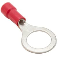 Mueller Interconnect Terminal, 22-18 Viynl Insulated 5/16 Ring Terminal