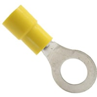 Mueller Interconnect Terminal, 12-10 Viynl Insulated 5/16 Ring Terminal