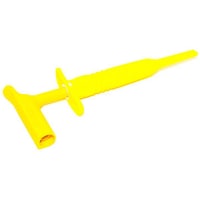 Mueller YELLOW RIGHT ANGLE INSULATED PLUNGER HOOK CLIP