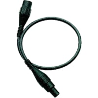 Mueller Cable, BNC Plug, BNC Jack, RG-58, Coaxial Cbl, 36", Black Nylon Jkt, PE Ins