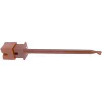 Mueller Conn, Test, Clips, Red, Insulated, Beryllium Copper Cont Mtl, Glass Filled Nylon, 10A