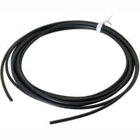 Mueller Hook-Up Wire, 18 AWG, 413X44, BC, Black Silicone RBR Ins, 3KV, UL3577