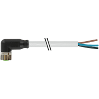 Murrelektronik M8 female 90 with cable PUR 3x0.25 gy UL/CSA 5m