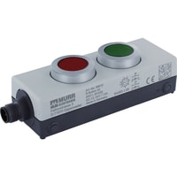 Murrelektronik Reset button W/ 2 lighted push buttons, Every 1 NO contact in a IP65 Encl.