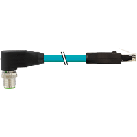 Murrelektronik M12male90X-cod./RJ45male0Gigabit, TPE4x2x26AWGSF/UTPCAT6abuUL/CSA, CMR10m