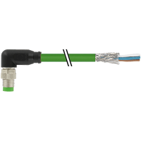 Murrelektronik M8male90shldw/cablecable, Ethercat, PUR1x4xAWG26shieldedgnUL/CSA+drag