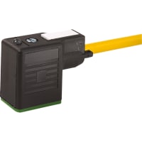 Murrelektronik Cable, MSUD vavle plug BI-11mm, 230V AC/DC, 3-pin x 0.75, PUR yellow, 3m