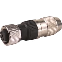 Murrelektronik Connector, M12 female, IDC, A-Code, FW connector, 3-pin, 0.25-0.5mm2, 4-5.1mm