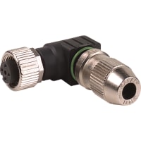 Murrelektronik Connector, M12 female, IDC, A-Code, FW, 90deg., 3-pin, 0.25-0.5mm2, 4-5.1mm