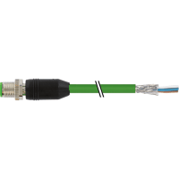 Murrelektronik Cable, M12 male, Y-Code, single-ended, shielded, PUR green, 3.0m