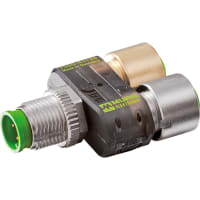 Murrelektronik Connector, T-Coupler, Slimline, LED, M12 male, 5-pin/2x M12 female 4-pin, A-Cod