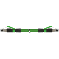 Murrelektronik Cable, RJ45 male/male, 4-pin, shielded, PUR green, 3.0m