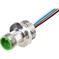 Murrelektronik Cable, M12 F&B PRO, male receptacle, A-Code, 5pin, stainless-steel, 0.2m