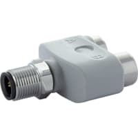 Murrelektronik Connector, T-Coupler, F&B PRO, M12 male, 5-pin/2x M12 female 4-pin, A-Code, 