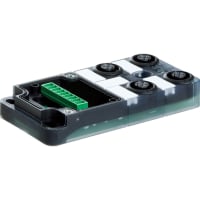 Murrelektronik Terminal block, distribution box, 4xM12 ports, 4pin, housing W/out CBL, NPN-LED