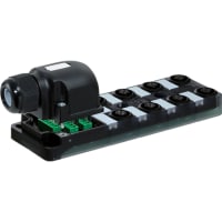 Murrelektronik Terminal block, distribution box, 8x M12, 5-pin, cap, plug-in screw term, PNP