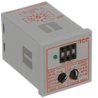 NCC Timer, 1/16 DIN, Multi-Funct., Multi Range, 24-240VAC/DC IN, 10A DPDT Relay OUT