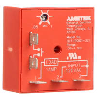 NCC Timer Relay, SSR, NO, Single Shot, On-Board Trimpot, Adjustable, 0.05-1 sec, 120VAC In