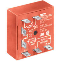 NCC Timer Relay, SSR, NO, 1A, Delay On Break, 0.5-10s, 24VAC/DC, Male Fast-On Term., Srfc Mt