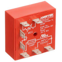 NCC Timer Relay, SSR, NO, 1A, Delay On Break, 0.25-5sec, 120VAC, Male Fast-On Term., Srfc Mt