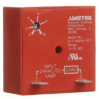 NCC Relay, Time Delay, 1 A, 0.5 to 10 Sec., Fast-on Terminal, Delay On Make, 24