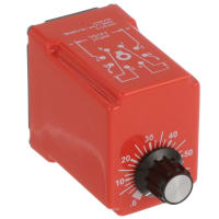 NCC Time Delay Relay, 10 A, 0.6 to 60 Sec., 8 Pin-Octal, Plug In, DPDT, T1 Series