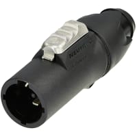 Neutrik Twist-Locking Plug, 16 A/250 VAC, 12 AWG, Screw Terminal, PowerCon Series