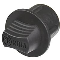 Neutrik dummyPLUG - for male XLR receptacles - rubber - black 4 x Bags of 25 pieces