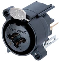 Neutrik Receptacle A Series Combo- 3 pin femaleXLR / stereo jack - PCBV