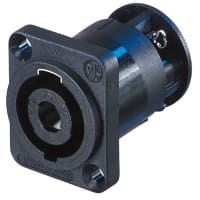 Neutrik Receptacle speakON 4 pole - square flange - screw terminals