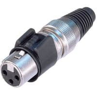 Neutrik XLR Cable Connector, 3-Pole, Female, Heavy Duty, X-HD Series