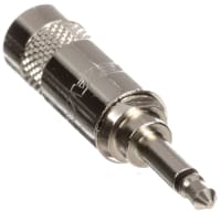 Neutrik Conn AV Phone Plug 2 Cont 0.138" Cbl Mnt Uninsulated NYS Series Solder Nickel