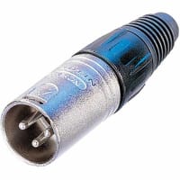 Neutrik Conn AV XLR Plug 6 Cont Cbl Mnt Uninsulated X Series Solder Brass Cont Mtl 7.5A