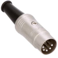 Neutrik Connector DIN 5 0.63 in. 2.36 in. Male Brass Silver, NYS Series