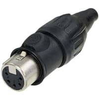 Neutrik XLR Chassis Connector, Female 5-Pole, Top Entry, Outdoor, TOP Series