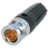 Neutrik RF/COAXIAL BNC PLUG STR 75OHM CRIMP EACH