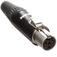 Neutrik Rean TINY cable Connector 4-pole female black housing gold plated contacts