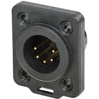 Neutrik Chassis Connector, Male, 5-Pole, TOP Series