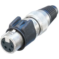 Neutrik Circular Connector CABLE END FEMALE 4 PIN HD