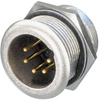 Neutrik Panel Mount XLR Connector Male Gold over Nickel Plated Contacts 50 V 5 Way