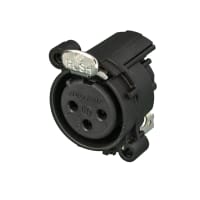 Neutrik XLR Receptacle, 1-Pin, Grounding, Mating Connector, A Series