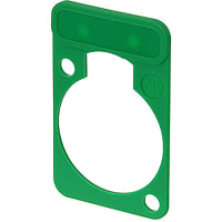 Neutrik Colored labeling plate for all "D" Series size Receptacles -Green