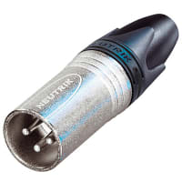 Neutrik XLR Cable Connector, 3-Pin, Male Use DIE-R-HA-1, XX Crimp Series