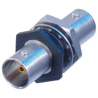 Neutrik Receptacle - BNC feedthrough - isolated - nickel- metal threads - 75 Ohm