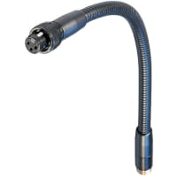 Neutrik Gooseneck set - 360mm - black - with female 3-pin XLR & adapters