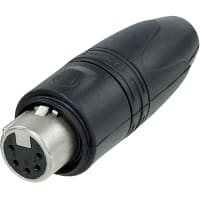 Neutrik XLR 5-Pin Female, CaBle, Nickel/Gold, Jacketed, Bulk, XX-HD series